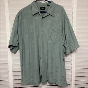 Men's Haggar Silk Green Shirt